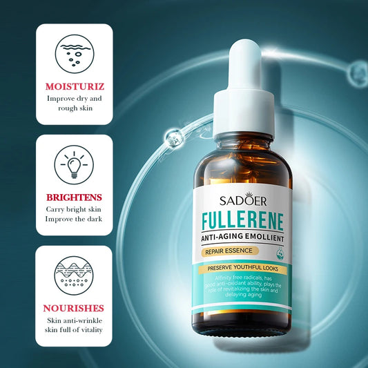 30ml SADOER Fullerene Face Serum Facial Anti Wrinkles Moisturizing Firming Essence Beauty Skin Care