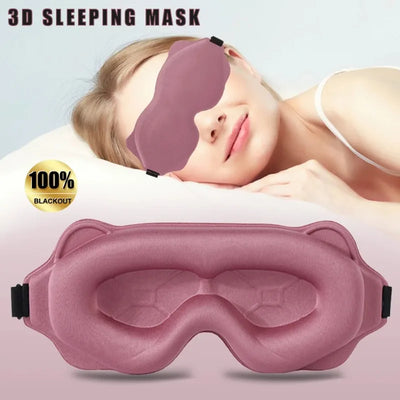 3D Stereoscopic Light-Blocking Sleep Eye Mask, Breathable and Non-Pressing on Eyes, Aviation Eye Protection Mask