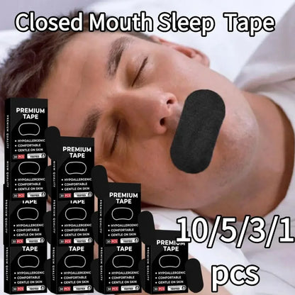 Elastic Sleep Tape for Snoring Stop Snoring Glue Tape Open Mouth Breath Correction Health Care 1/3/5/10 box ﻿