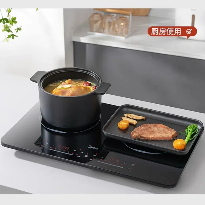 3500W Double Burner Induction Cooker High Power Even Heat Cooking Mobile Electric Stove Fogão De Indução Frete Grátis