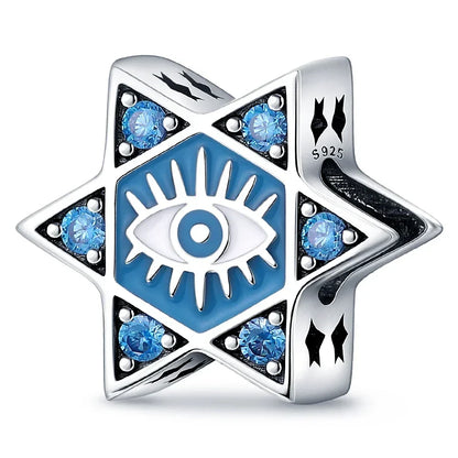 Hot Sale 925 Silver Color Evil Eye Charm Demon Eye Bead For Original  Bracelet&Bangle DIY Making Fashion Jewelry Gift