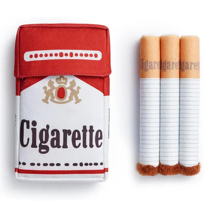 Funny Plush Interactive Cigarette Dog Toy - Good for Chewing A Giggle Gift Box for Dogs Who Love to Play! Accessories Toys Pet