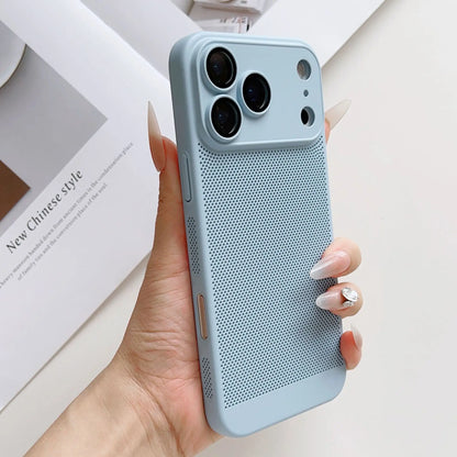 Cooling Phone Case Heat Dissipation For iPhone 17 17 Pro 17 Pro Max 17 Air Shockproof Breathable iPhone 17 Series Back Cover