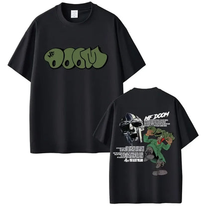 Rapper Album Graphic T-shirt Men Hip Hop Fashion Vintage Summer Male Casual Cotton Oversized Durable Stitching Loose Fit Casual