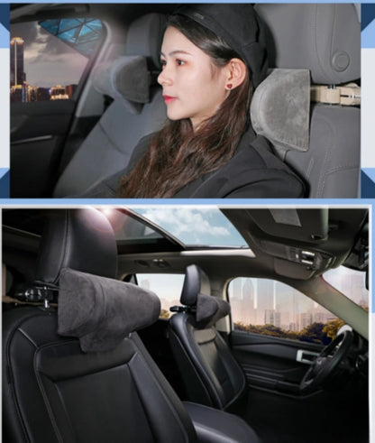 Adjustable Car Headrest Pillow Multi-use Car Neck Pillow for Driving Seat Head Support with Hidden Hook and Tablet Phone Holder