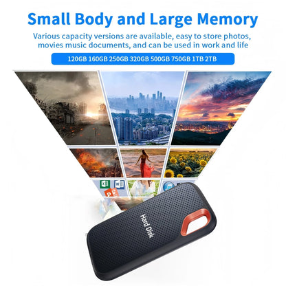 Original Plug-and-Play External Hard Disk 128TB Large Capacity Solid State Drive USB3.2 High-Speed HDD for Laptop PC Smartphone