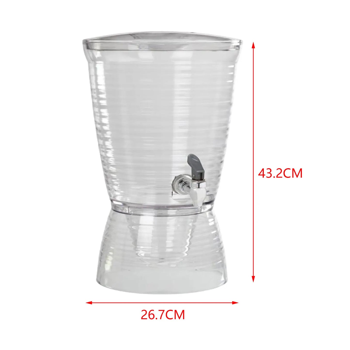 10L Iced Juice Container Large Capacity Lemon Beverage Cold Water Kettle Summer Beer Dispenser for Home Kitchen Bar Party KTV