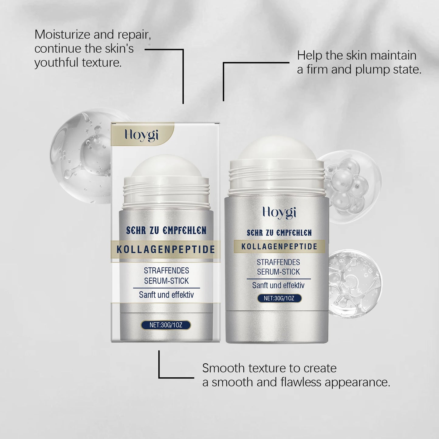 HOYGI Retinol Collagen Facial Cream Lifting Firming Moisturizing Essence Stick Brightening Skin Anti Aging Wrinkles Face Serum