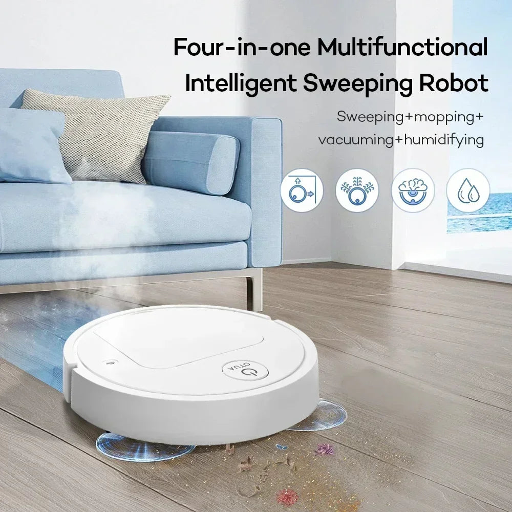2025 New 5-in-1 sweeping robot mopping andvacuuming strong clean air purification intelligent robot household appliances