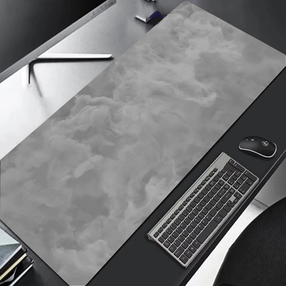 Gray Texture Large Gaming Mouse Pad Computer Office Game Table Mat XXL 900x400 Rubber Anti-slip Keyboard Mousepads Long Desk Pad