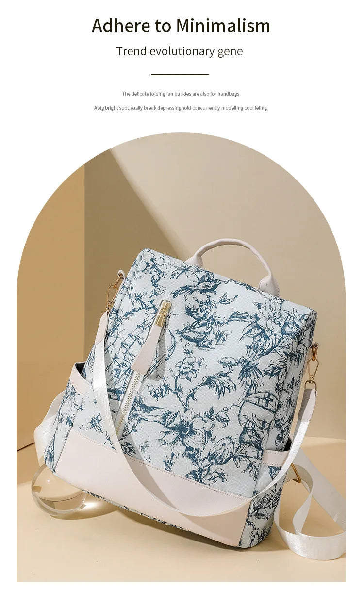 Fashionable Women's Bags, Trendy Backpacks, Large-Capacity Simple Handbags, Retro-Style Casual Bags, High-End Shoulder Crossbody Bags, Student Bags, Multi-Purpose Storage Bags