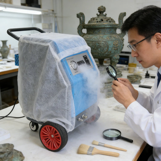 Small Dry Ice Blasting Machine 3KG Capacity - Compact for Home Garage Car Detailing  Small Electronics Cleaning