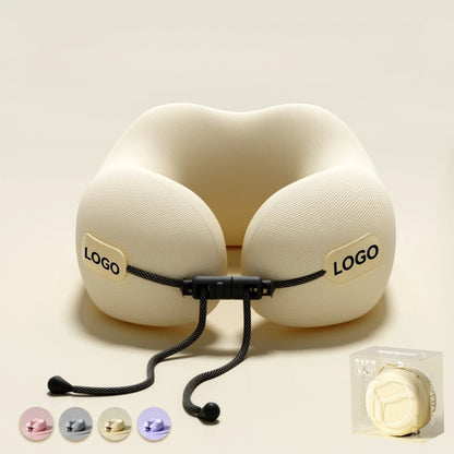 2025 Memory Foam Travel Neck Pillow Ergonomic Support for Airplane Car Office Comfortable Head Rest Auto Interior Accessories
