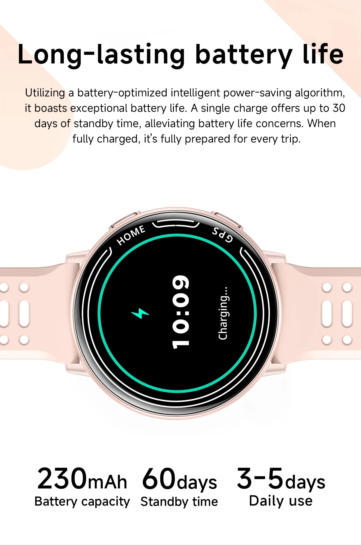 Smart Watch for Men Women Built-in GPS Fitness Watch with BT Calls 100+ Sport Modes IP68 Waterproof Smartwatch for Android iOS