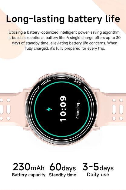 Smart Watch for Men Women Built-in GPS Fitness Watch with BT Calls 100+ Sport Modes IP68 Waterproof Smartwatch for Android iOS
