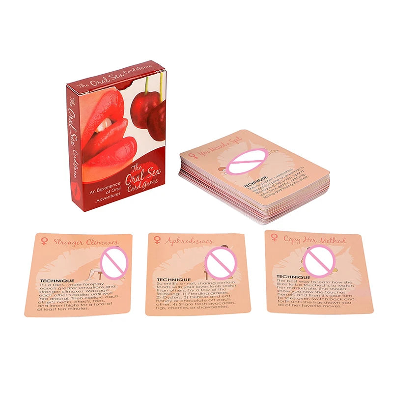 English & Spanish Sexual Position Cards Role Playing Adult Games Bedroom Commands Sex Toys For Couples 18+ Erotic Products
