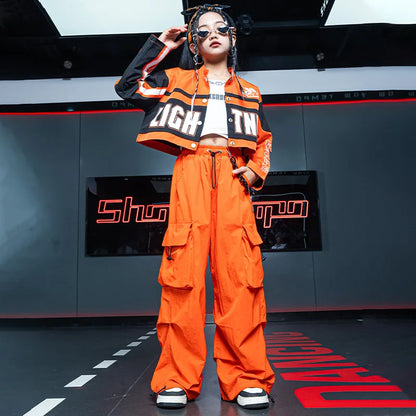 Teenage Girls Clothing Kids Clothes Casual Girls Pants Dance Wear Stage Costumes Jazz Dance Hip-hop Kids Pants Fashion Show