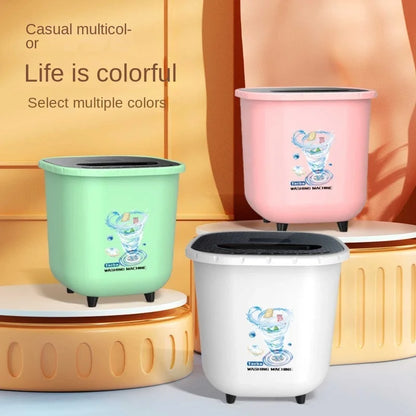 Mini turbo washing machine, small underwear washing machine, student dormitory, lazy portable sock washing artifact