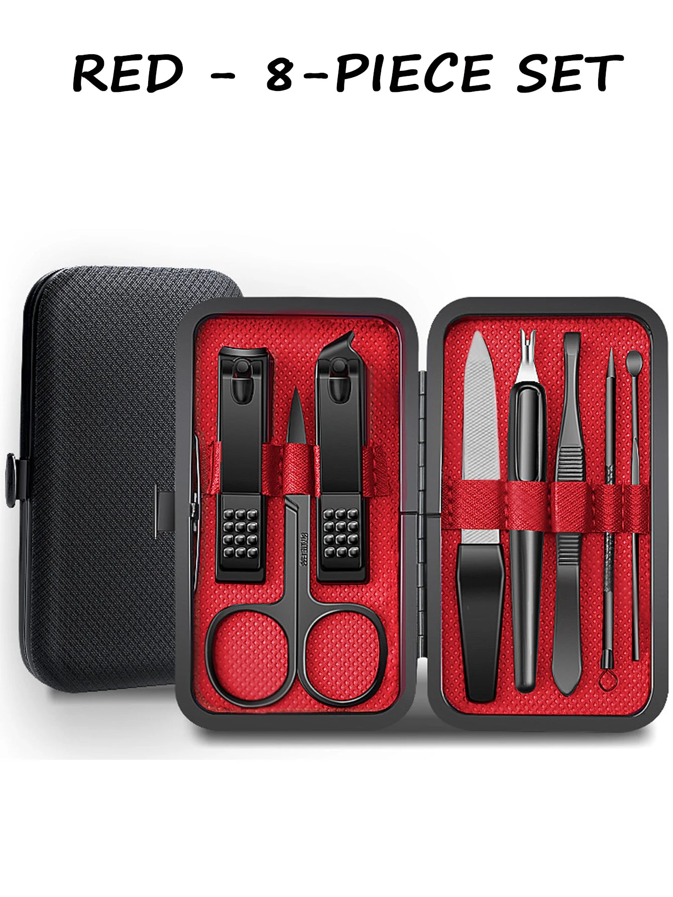 7/8/9pcs Manicure set Men Personal Care Tools Accessories Finger and Toe Nail Clippers Kit Professional Manicure Pedicure Kit