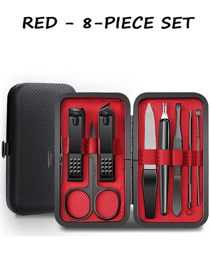7/8/9pcs Manicure set Men Personal Care Tools Accessories Finger and Toe Nail Clippers Kit Professional Manicure Pedicure Kit