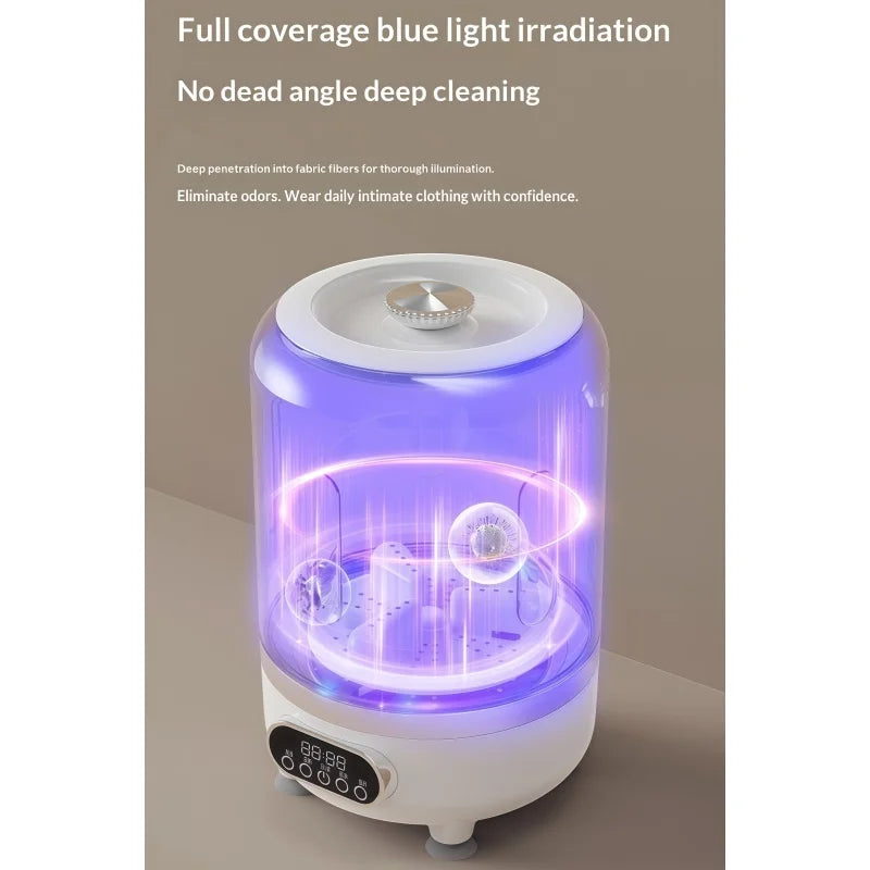 New USB Charging Washing Machine Portable Underwear Cleaner 3L Fully Automatic Socks Washing Machine Dehydratable Laundry Bucket