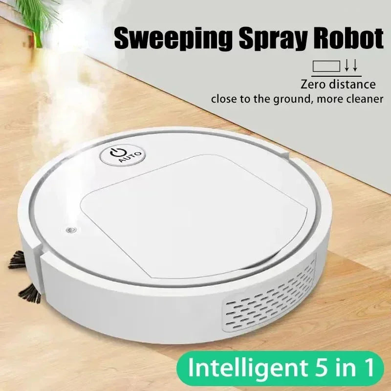 2025 New 5-in-1 sweeping robot mopping andvacuuming strong clean air purification intelligent robot household appliances