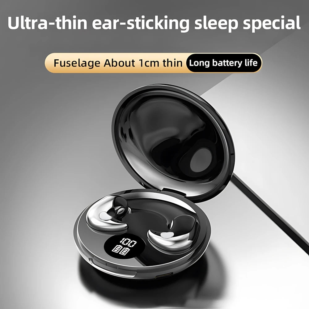 In-Ear Bluetooth Wireless Sleep Headphones Smart LED Display Bluetooth Headset Long Battery Life Gaming Headset For Apple Xiaomi