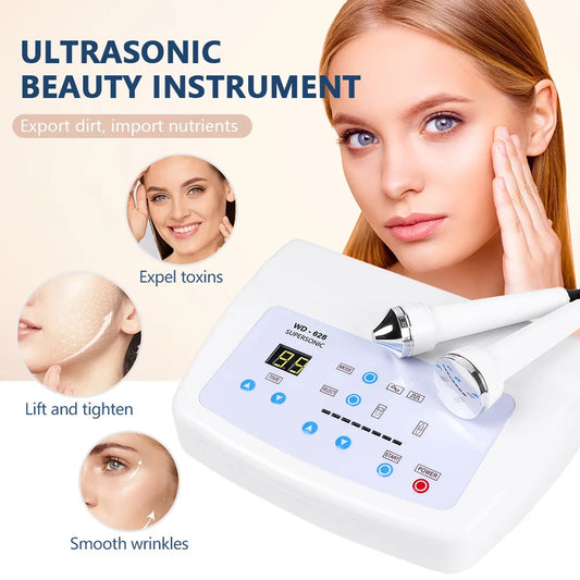 Ultrasonic Face Tightening Beauty Instrument High Frequency Face Massager Lifting Skin Anti Aging Freckle Removal Skin Care Tool