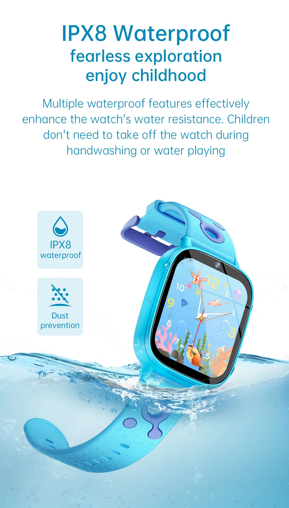 2025 New Smart Watch For Children HD Touch Screen Camera 26 Games Learn vocabulary Alarm Clock Calculator Birthday Gift Boy Girl