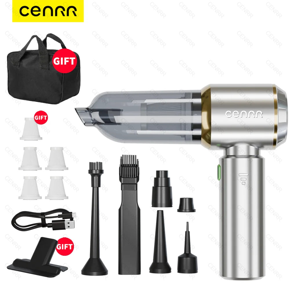 CENRR 360000PA Car Vacuum Cleaner Home Appliance Powerful Wireless Car Cleaner HandHeld Portable Vacuum Cleaner Cleaning Machine