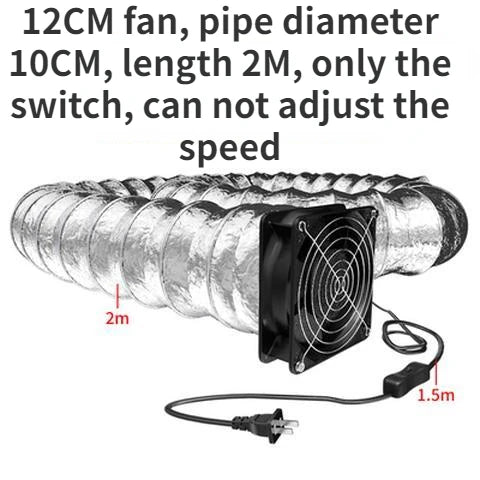 Domestic fume exhauster strong exhaust fan rental room kitchen exhaust fan duct fan bathroom ventilator Adjustable Speed fan
