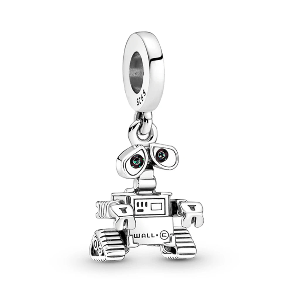 Hot Sell 925 Silver DIY Beads Jewelry Charms Bracelet Mickey Minnie Princess Christmas Stitch Robots Marvel Cute Miniso Disney