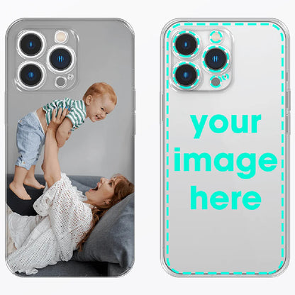 Custom Soft Transparent Case For iPhone 17 16 15 14 13 12 11 Pro Max Mini 7 8 Plus SE XS XR DIY Personalized Photo Picture