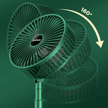 Retractable Fan USB Charging Folding Portable Mini Desktop Electric Fan Dormitory Outdoor Cooling Appliances Adjustable Home Fan