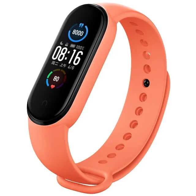 Silicone Watch Straps For Xiaomi Mi Band 7 6 5 4 3 Wristband sport Bracelet Wrist MiBand 3/4 band5 band6 Smartwatch Accessories