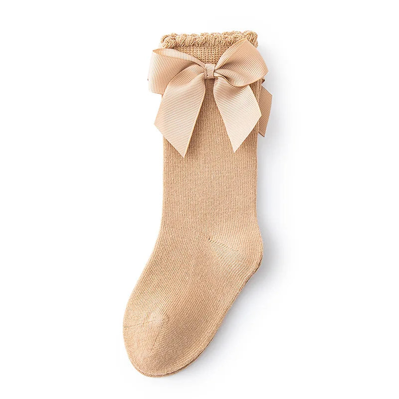 Baby Accessories New Girls' Socks Spring Summer Bow Princess Mother Kids Socks Wholesale Korean Children's Cotton Floor Socks