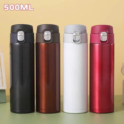 500ml Stainless Steel Thermal Mug Outdoor Thermos Cup Portable Vacuum Flasks Cold and Hot Thermo Bottle Coffee Mug Water Bottle