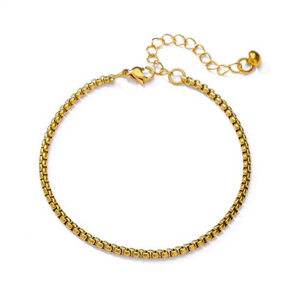 Zircon Cross Anklets For Women Gold Color Stainless Steel Cross Anklet Double Chain Summer Beach Party Jewelry Gift Accessories