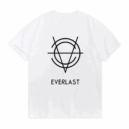 Summer Boxing EVERLAST Men's T-shirt Loose Casual Short Sleeves Women's O-Neck T Shirt Cotton Tee Fitness Sports Tops Streetwear