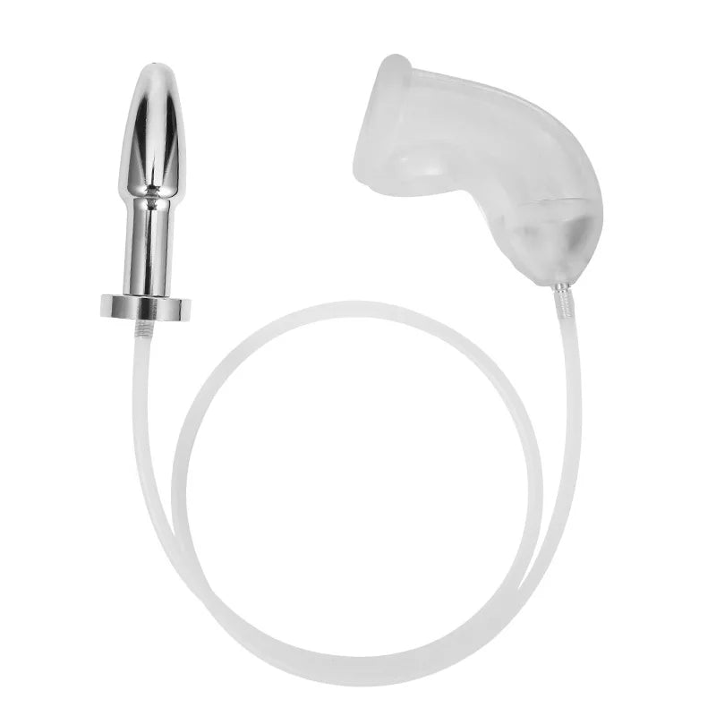 Sexual slavery Irritatio Anal Plug Chastity Cage 2 in1 Stimulate ButtPlug and Penile sheath Glans Masturbacion Sexy Toys for Men