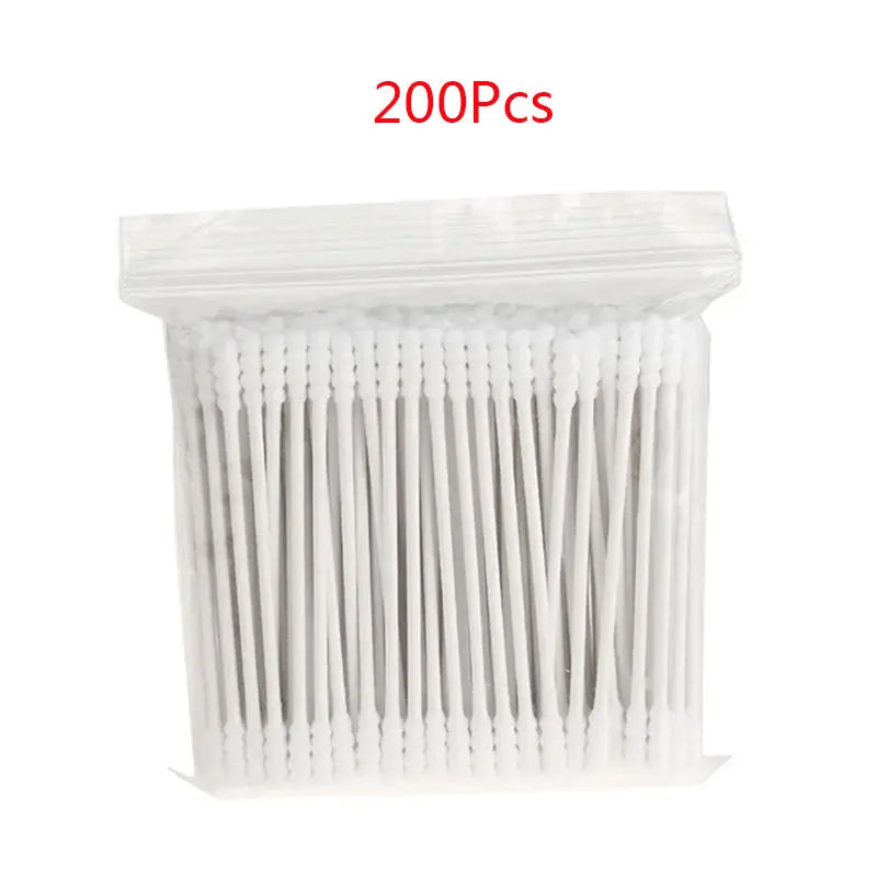 100pcs Double Head Cotton Swab Wood Sticks Disposable Buds Cotton For Beauty Makeup Nose Ears Cleaning Health Care Tools