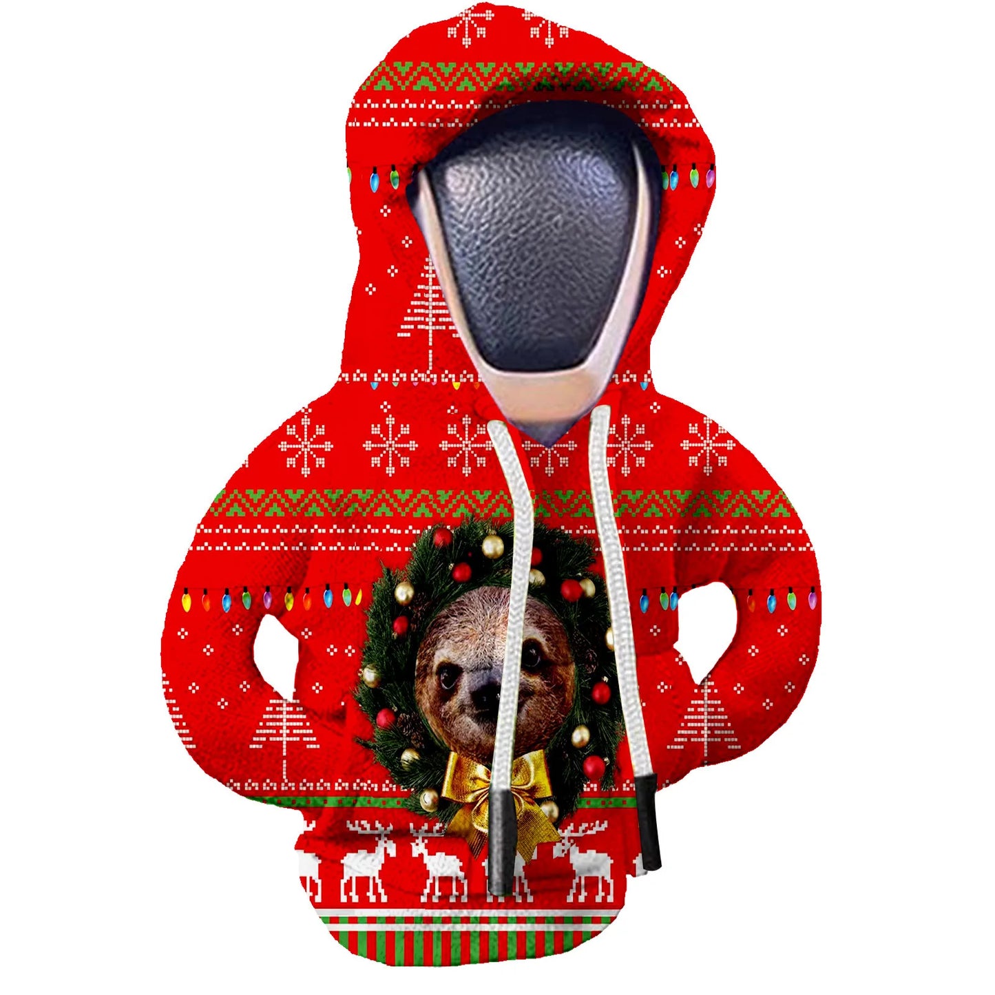 Car Gear Shift Hoodie Cover Shift Cover Gear Handle Decoration Fits Manual Automatic Car Shift Lever Interior Decor Ornament