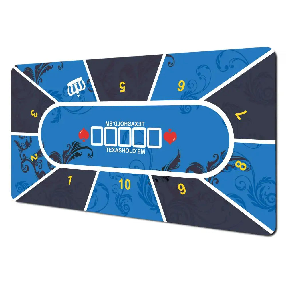 Texas Hold'em Table Pad Portable Rubber Poker Table Mouse Pad Keyboard Office Gaming Table Pad Gambling Players Game Layout