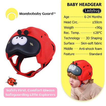 Mambobaby Guard Hat Rabbit Safe Anti-Shock Baby Helmet Toddler Head Protector Infant Headgear Learn Crawl Walk for Bump Fall