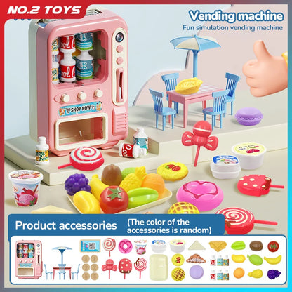 Simulated Kitchen Toy Play Set Miniature Food Pretend Play House Appliance Laundry Cookware Children Role-Playing Toys Girl Game