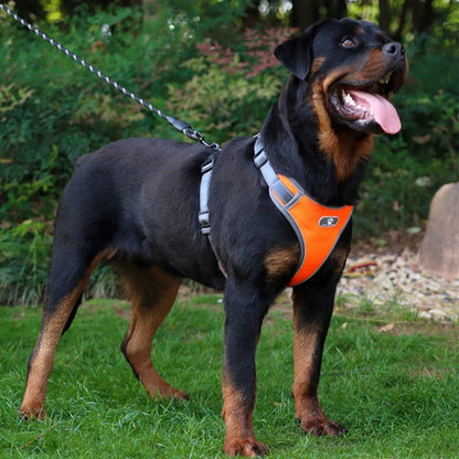 Medium Large No-Pull Dog Harness Reflective Vest Style Harness Leash for Big Dogs Safe Walking Gear Pet Collars P018