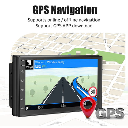 ESSGOO 7 9 10" Car Radio Android Auto Carplay Car Stereo Multimedia Player Universal WIFI GPS Autoradio Car Intelligent Systems