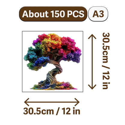 Bear and Animal World Theme Wooden Jigsaw Puzzle Wood Home Decor Painting Christmas and Halloween Gift Toy for Teen and Kid