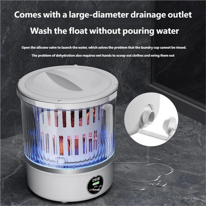 HOMEFISH Dehydrated Underwear Washing Machine Fully Automatic Dormitory Mini Mini Sock and Underwear Washing Machine