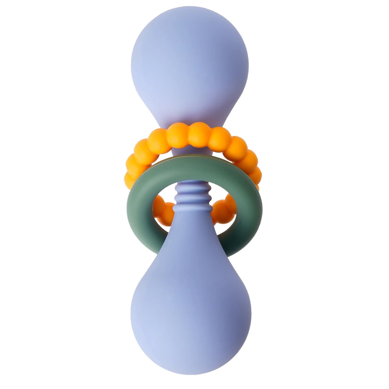 Color Kids 1PCS Silicone Baby Teether Toy 0-12 Months Hand Grip Rattle Tactile Training Safe Chew Toy Infant Shower Gift
